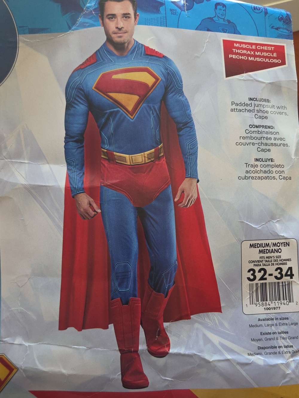 Rubie's Superman Deluxe Muscle Chest Costume for Adults